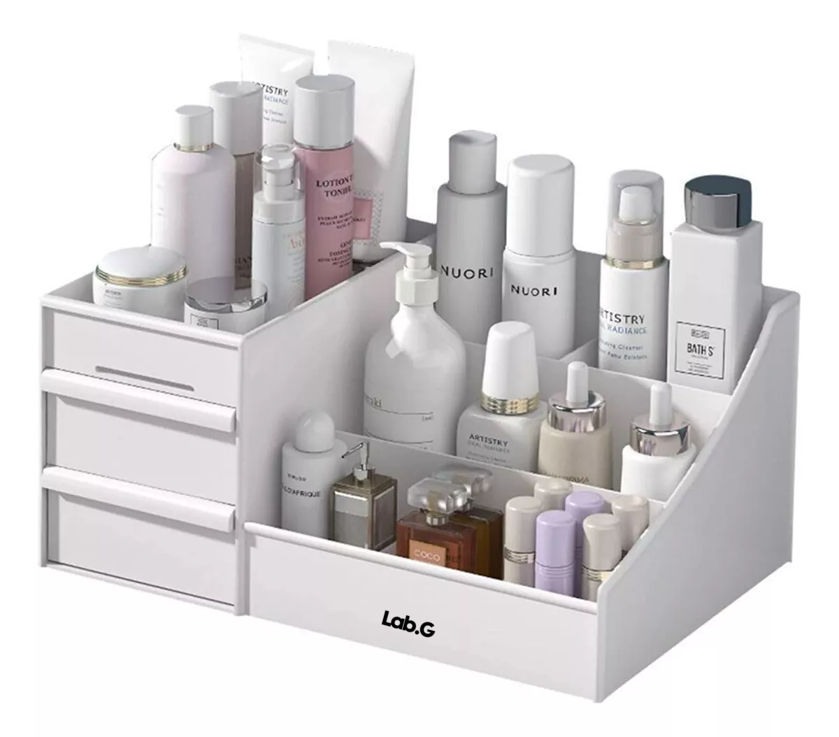 Foto 3 pulgar | Organizador de Maquillaje con Cajones Multifuncional Blanco