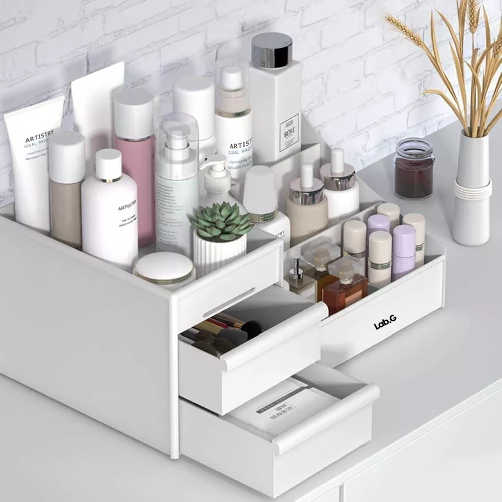 Foto 4 pulgar | Organizador de Maquillaje con Cajones Multifuncional Blanco