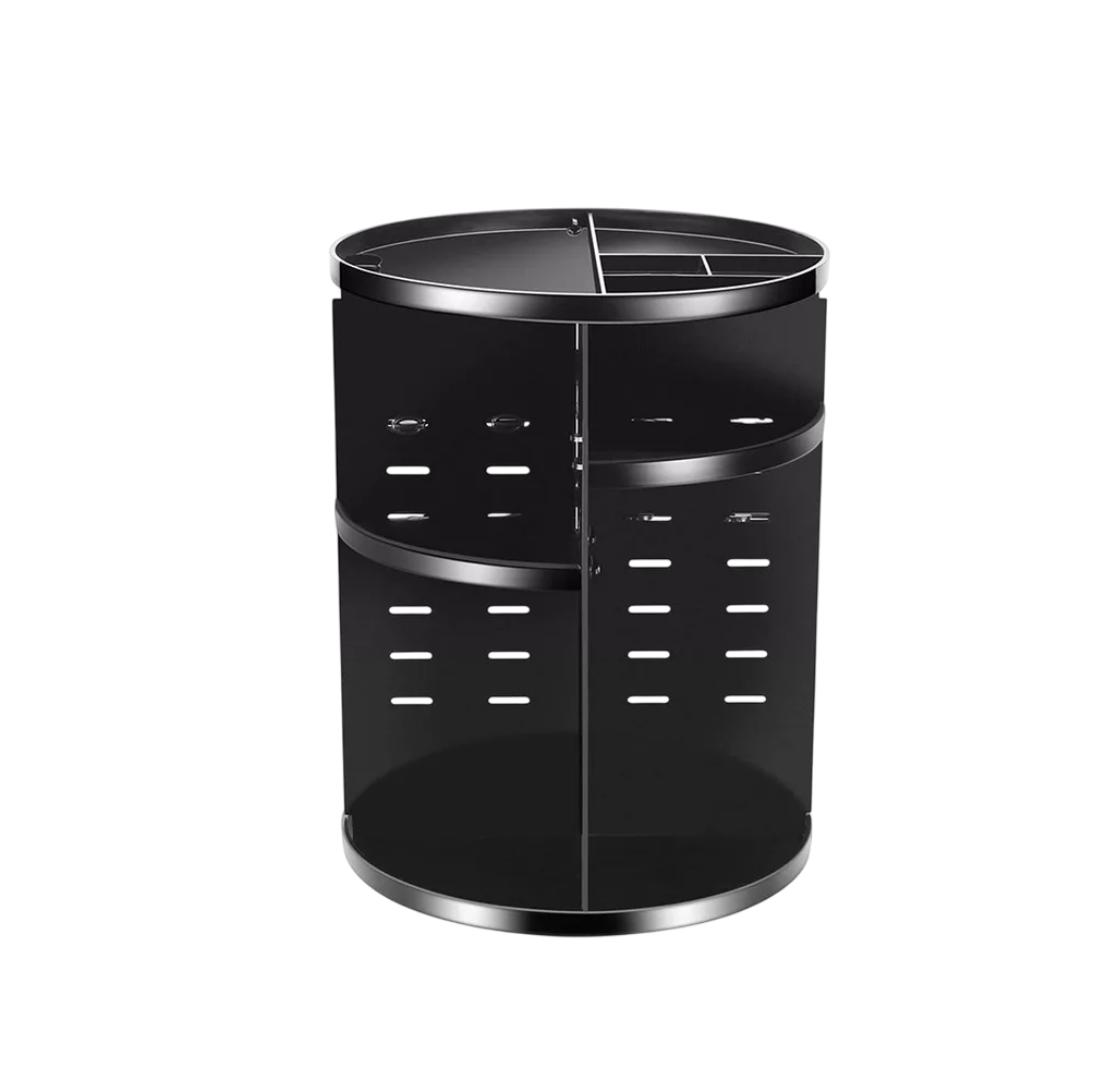 Foto 2 pulgar | Organizador de Maquillaje Acrilico Almacenamiento Rotación 360° Negro