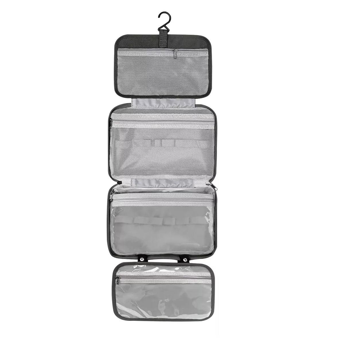 Foto 3 pulgar | Neceser Cosmetiquera Organizador de Viaje Estuche 4 en 1 Eo Safe Imports Negro