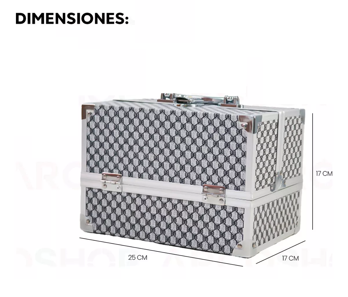 Foto 2 | Cosmetiquera Neceser Maletin Profesional Reforzada Eo Safe Imports  Esi-18619 Gris