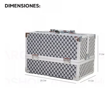 Foto 2 | Cosmetiquera Neceser Maletin Profesional Reforzada Eo Safe Imports Esi-18619 Gris