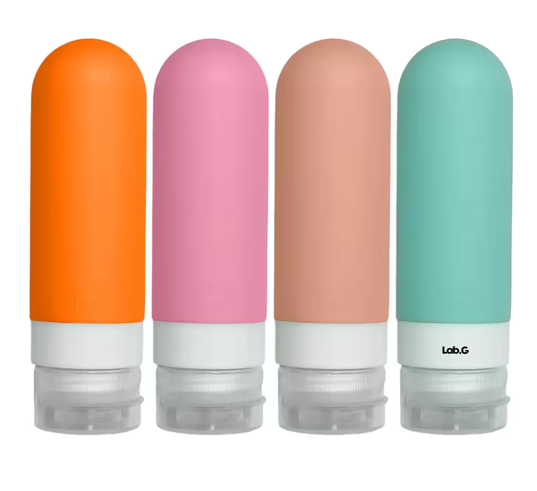 Foto 1 | Botellas De Viaje Lab.g Para Artículos De Tocador, 4 Unidades Colores