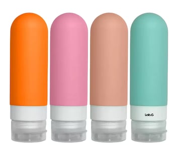 Foto 1 | Botellas De Viaje Lab.g Para Artículos De Tocador, 4 Unidades Colores
