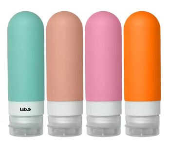 Foto 5 | Botellas De Viaje Lab.g Para Artículos De Tocador, 4 Unidades Colores