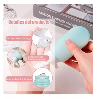 Foto 3 | Contenedores De Viaje, 11 Piezas Botella Viaje De Silicona Transparente/colores Belug