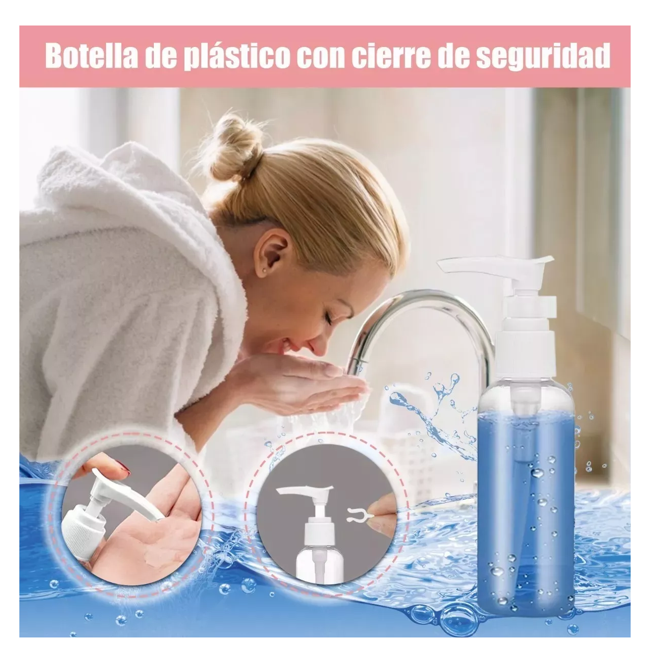 Foto 5 | Contenedores De Viaje, 11 Piezas Botella Viaje De Silicona Transparente/colores Belug