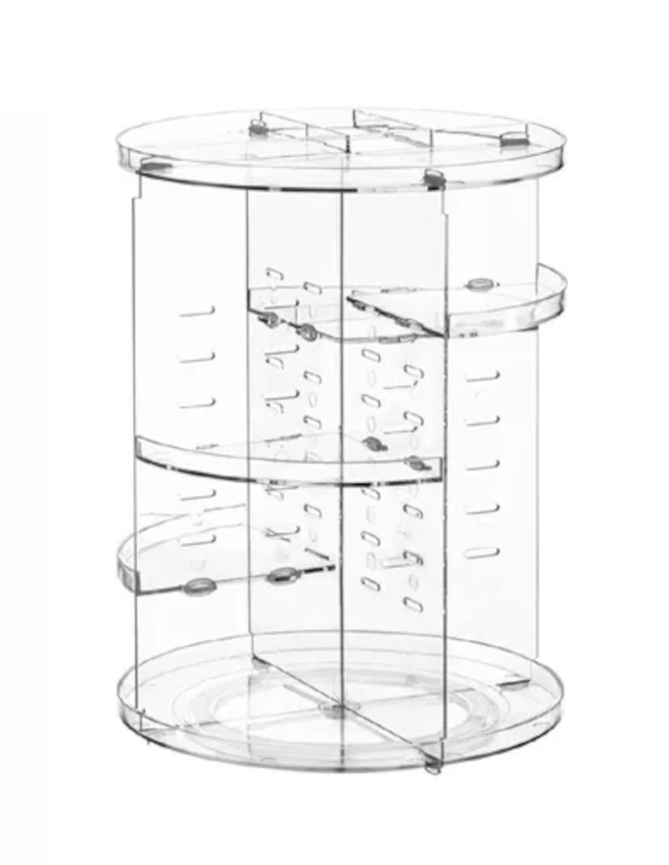 Foto 3 pulgar | Organizador para Cosméticos Multinivel Giratorio 360° + Termo de Agua Güish
