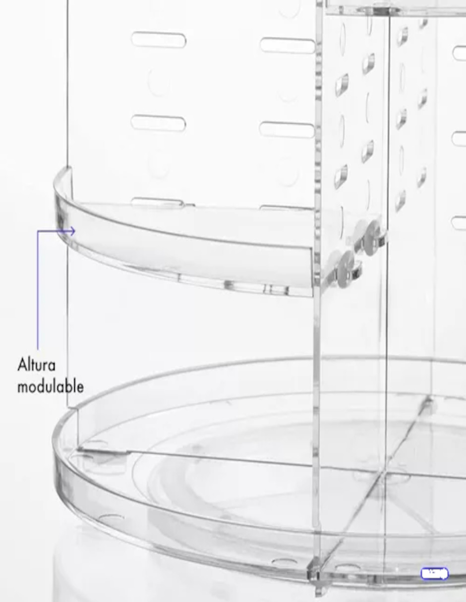 Foto 4 pulgar | Organizador para Cosméticos Multinivel Giratorio 360° + Termo de Agua Güish