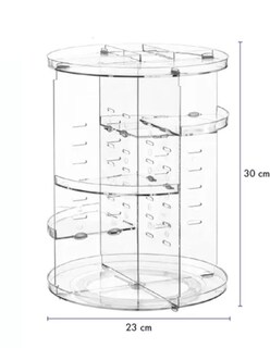 Foto 4 | Organizador para Cosméticos Multinivel Giratorio 360° + Termo de Agua Güish
