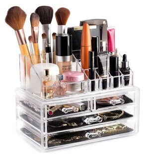 Foto 1 | Organizador Xtellar De Maquillaje Transparente Con Espejo