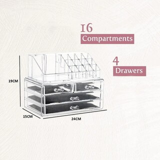 Foto 2 | Organizador Xtellar De Maquillaje Transparente Con Espejo