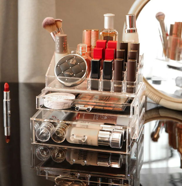 Foto 5 pulgar | Organizador Xtellar De Maquillaje Transparente Con Espejo