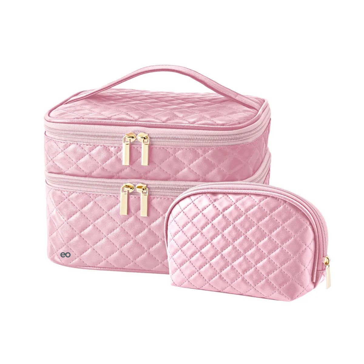 Estuches De Maquillaje 2 Necesereo Safe Imports Esi-18967 Color Rosa