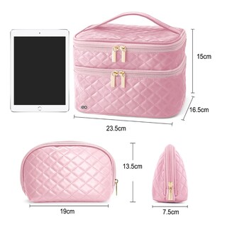 Foto 2 | Estuches De Maquillaje 2 Necesereo Safe Imports Esi-18967 Color Rosa