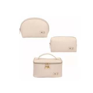 Foto 1 | Set 3 Neceser Para Estuches De Maquillaje Bolsa Cosmetiquera Albaricoque Eo Safe Imports Esi-18957 Coral