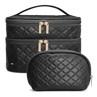 Foto 3 | Estuches De Maquillaje 2 Neceser, Tela Texturizada Eo Safe Imports Esi-18968 Negro