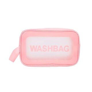 Foto 1 | Bolsa De Maquillaje Rosa Con Transparencias