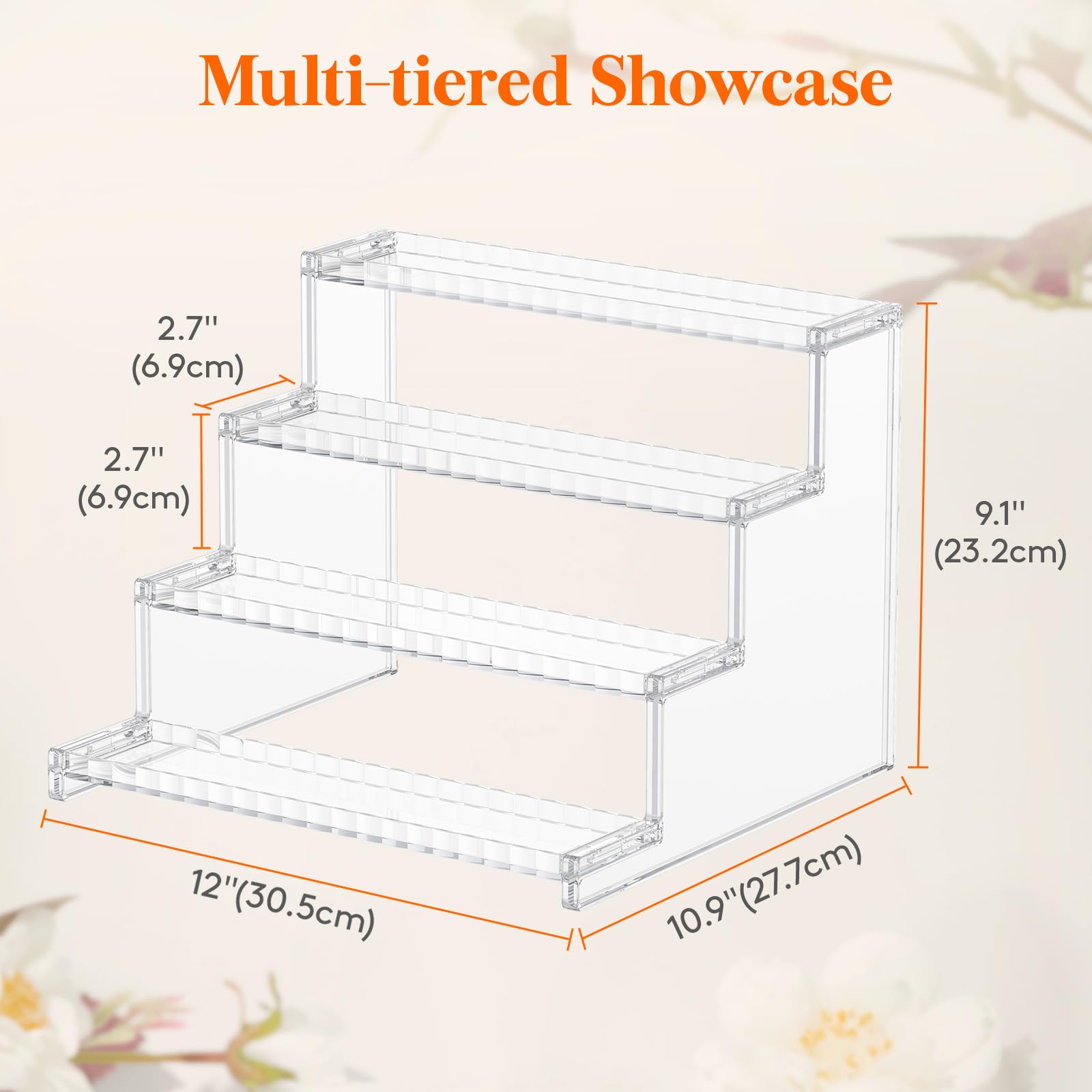 Foto 5 pulgar | Organizador Lifewit de Plástico Transparente 4 Niveles - Venta Internacional