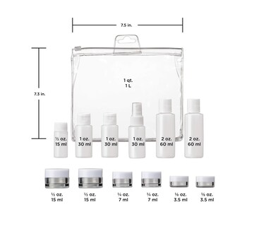 Foto 2 | Juego De Botellas De Viaje Conair Travel Smart De 13 Piezas Aprobado Por La Tsa - Venta Internacional.
