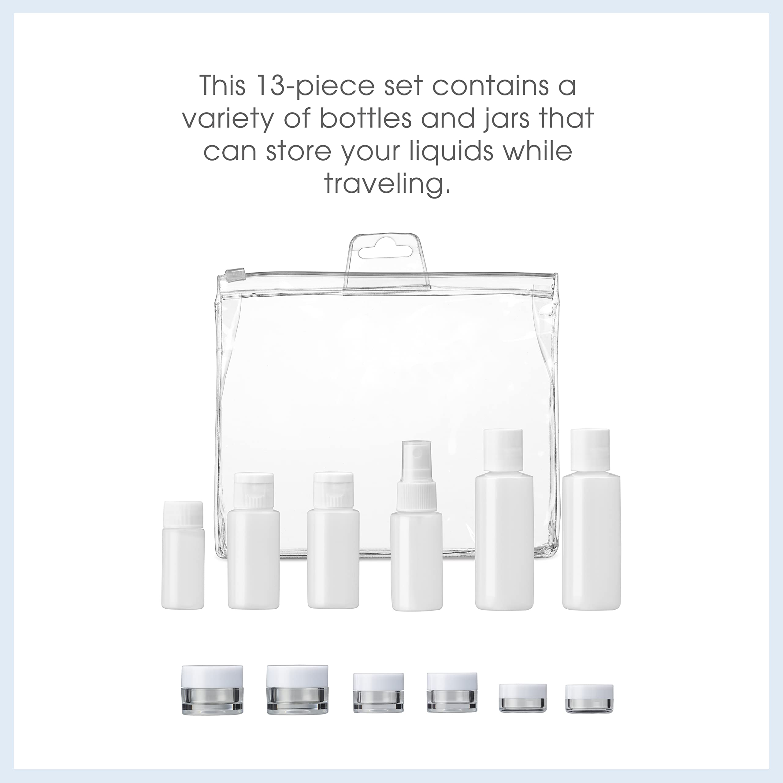 Foto 4 | Juego De Botellas De Viaje Conair Travel Smart De 13 Piezas Aprobado Por La Tsa - Venta Internacional.