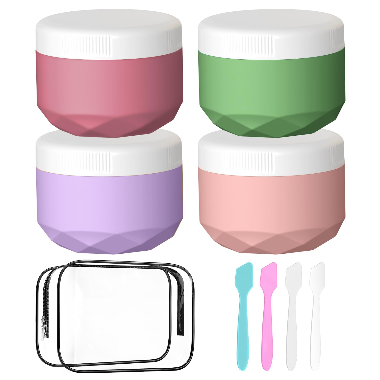 Tarros De Crema De Silicona Travel Containers Wlead, 30 Ml, Tsa, Paquete De 4 - Venta Internacional.