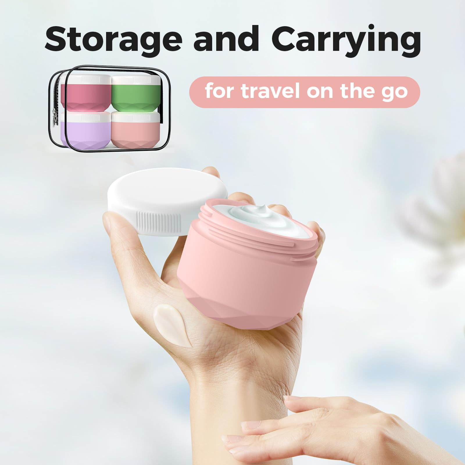 Foto 4 pulgar | Tarros De Crema De Silicona Travel Containers Wlead, 30 Ml, Tsa, Paquete De 4 - Venta Internacional.