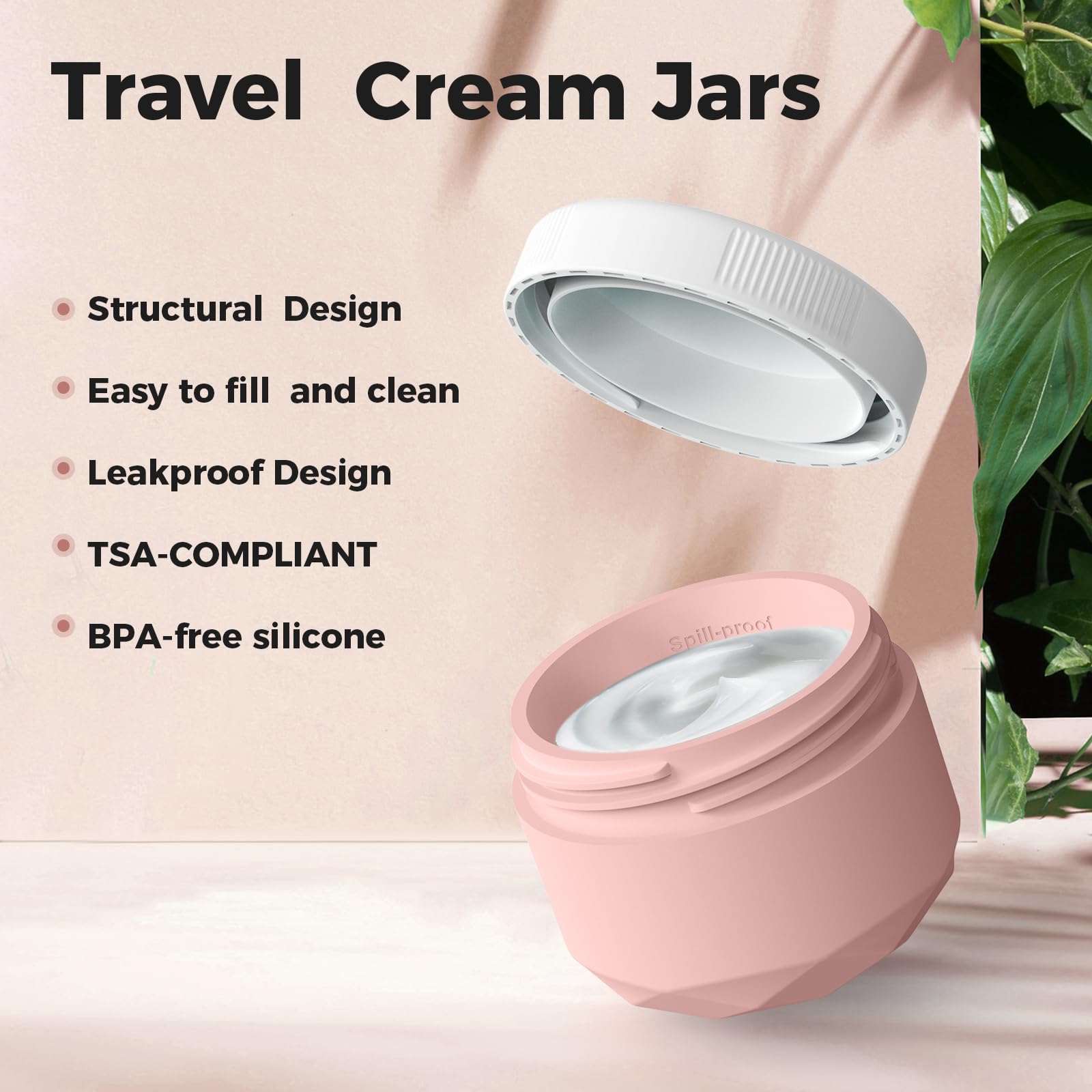 Foto 5 pulgar | Tarros De Crema De Silicona Travel Containers Wlead, 30 Ml, Tsa, Paquete De 4 - Venta Internacional.