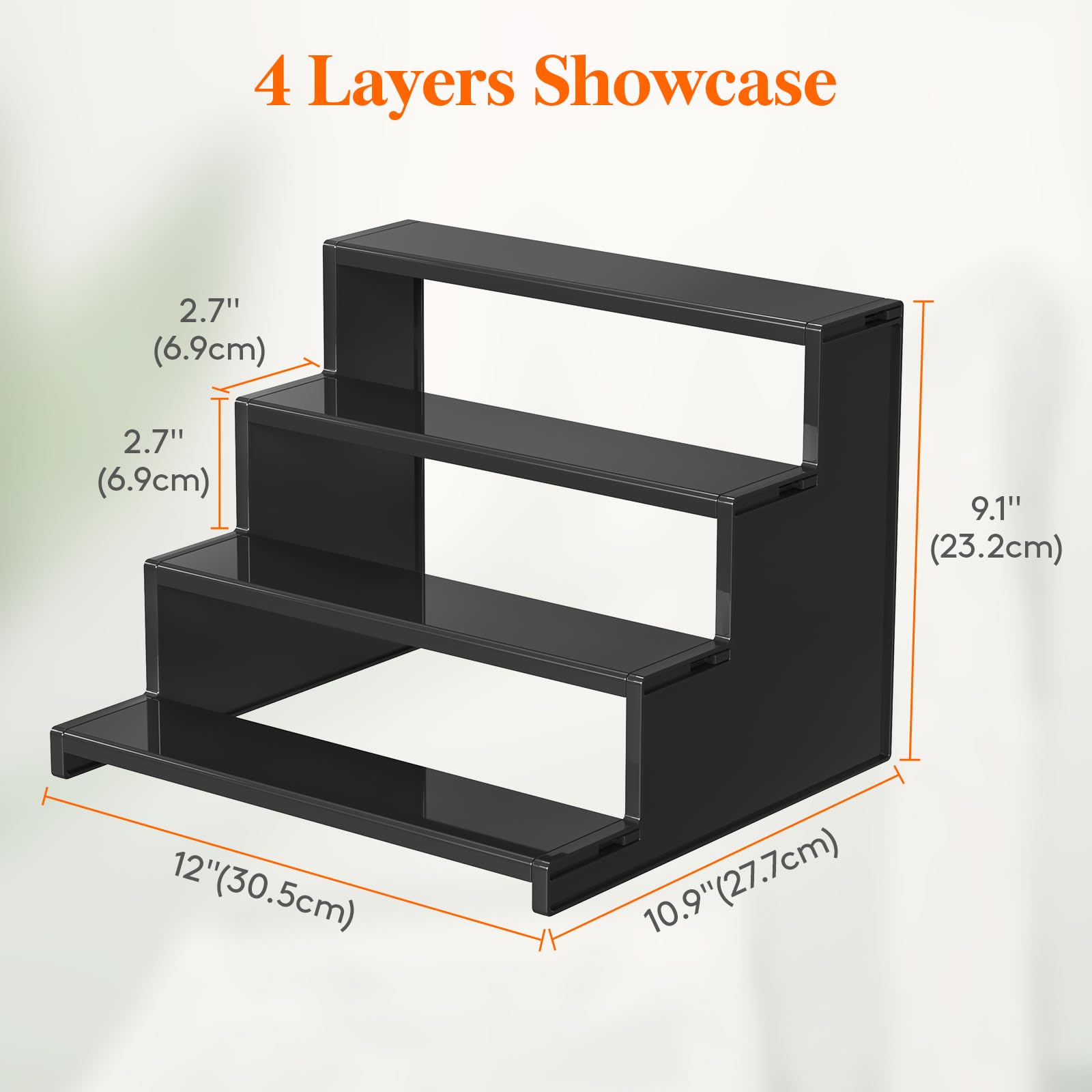 Foto 7 | Organizador De Perfumes Lifewit, Soporte De Plástico Oscuro Para Colonias, 30 Cm - Venta Internacional.