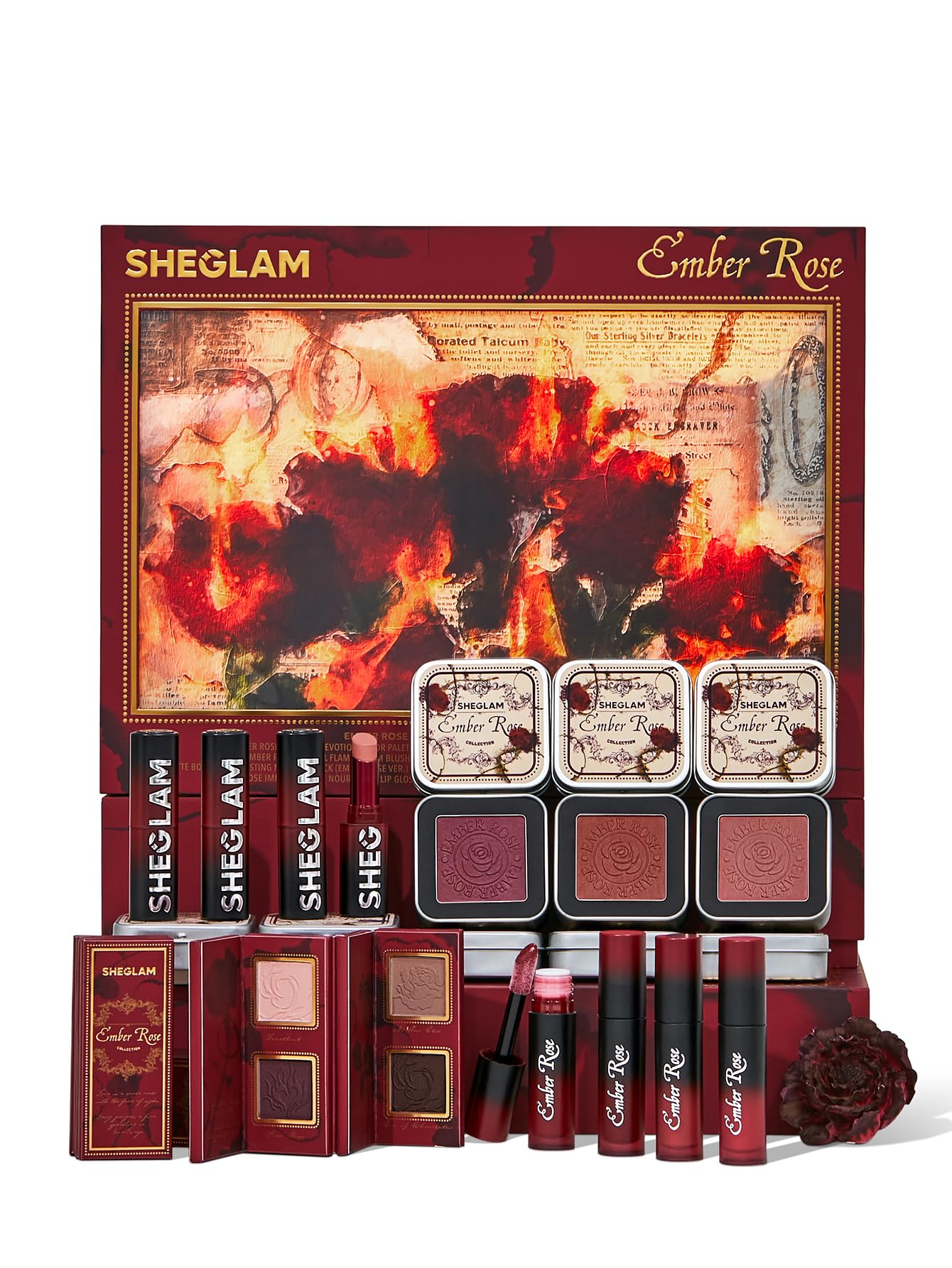Set De Maquillaje Sheglam Ember Rose Collection Con Brillo De Labios Y Rubor - Venta Internacional.