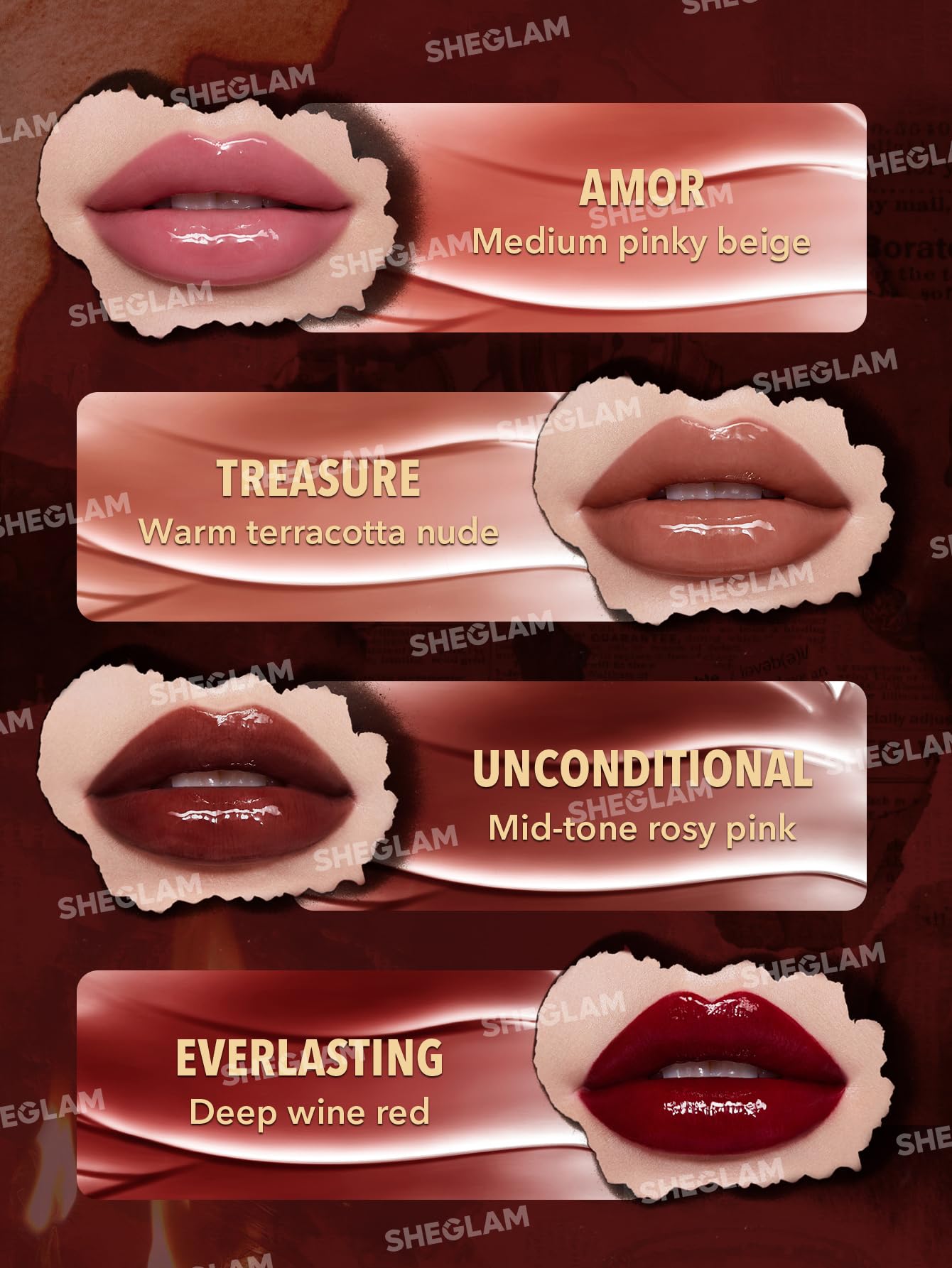 Foto 3 | Set De Maquillaje Sheglam Ember Rose Collection Con Brillo De Labios Y Rubor - Venta Internacional.