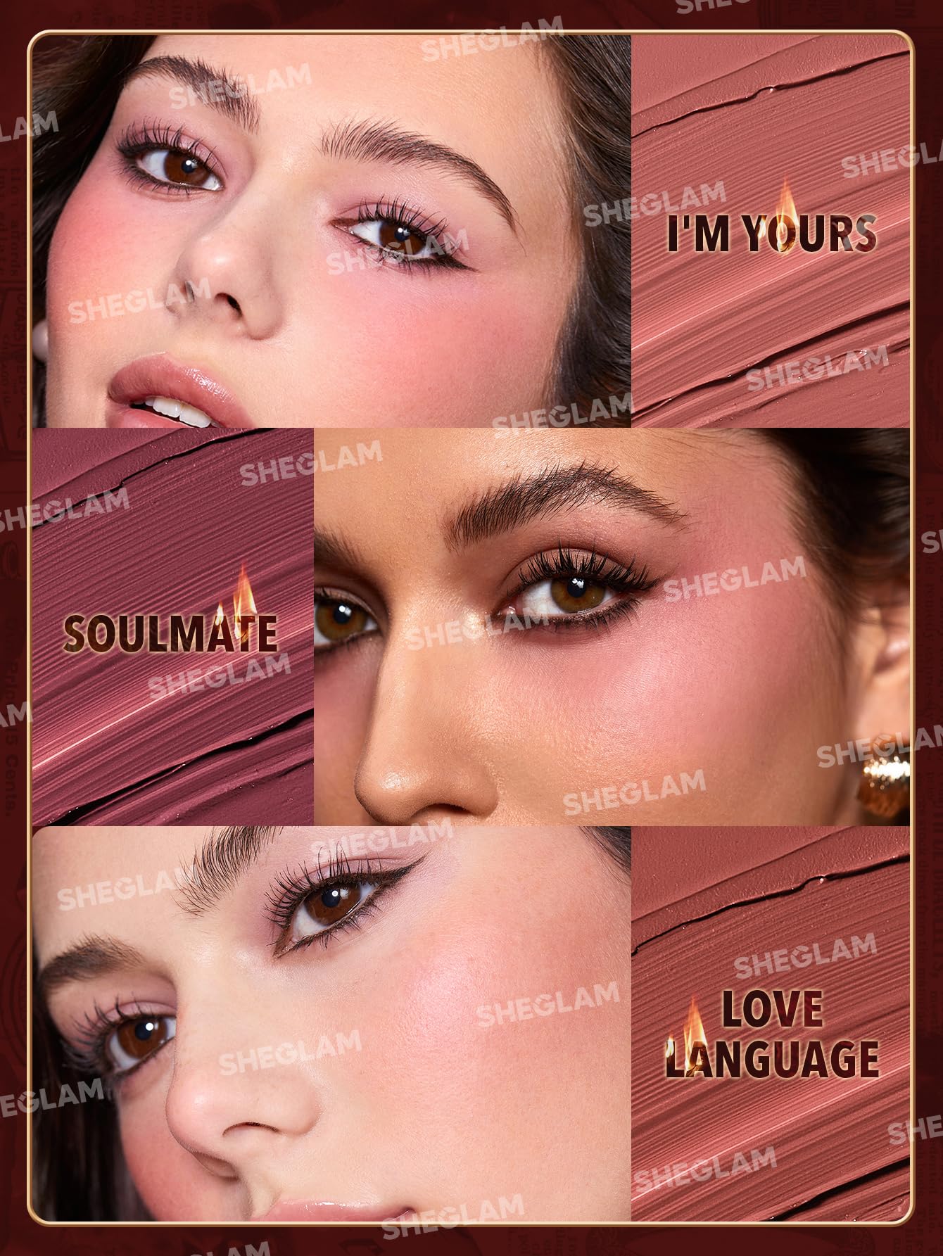 Foto 6 pulgar | Set De Maquillaje Sheglam Ember Rose Collection Con Brillo De Labios Y Rubor - Venta Internacional.