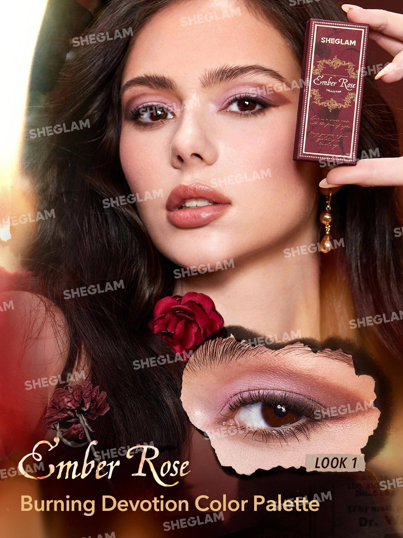 Foto 7 pulgar | Set De Maquillaje Sheglam Ember Rose Collection Con Brillo De Labios Y Rubor - Venta Internacional.