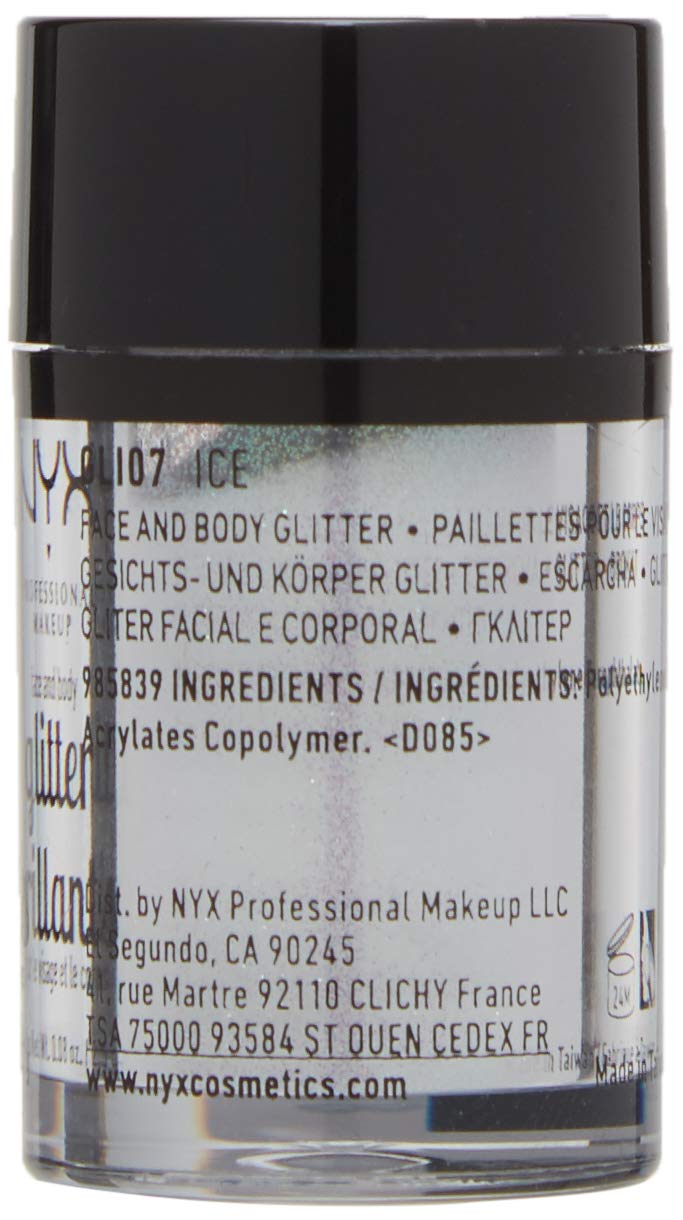 Foto 3 pulgar | Hielo Facial Y Corporal Glitter Nyx Professional Makeup - Venta Internacional.