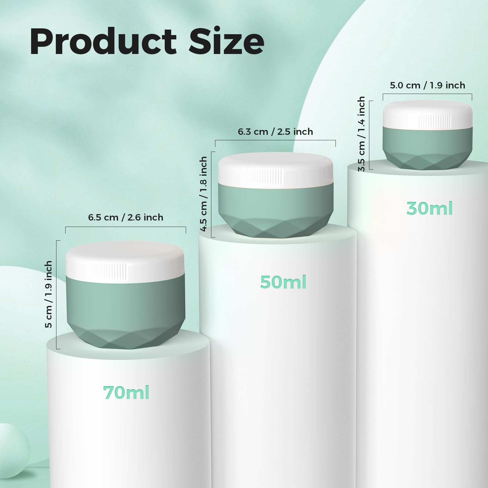 Foto 2 | Tarros De Crema De Silicona Travel Containers Wlead, 30 Ml, Tsa, Paquete De 4 - Venta Internacional.