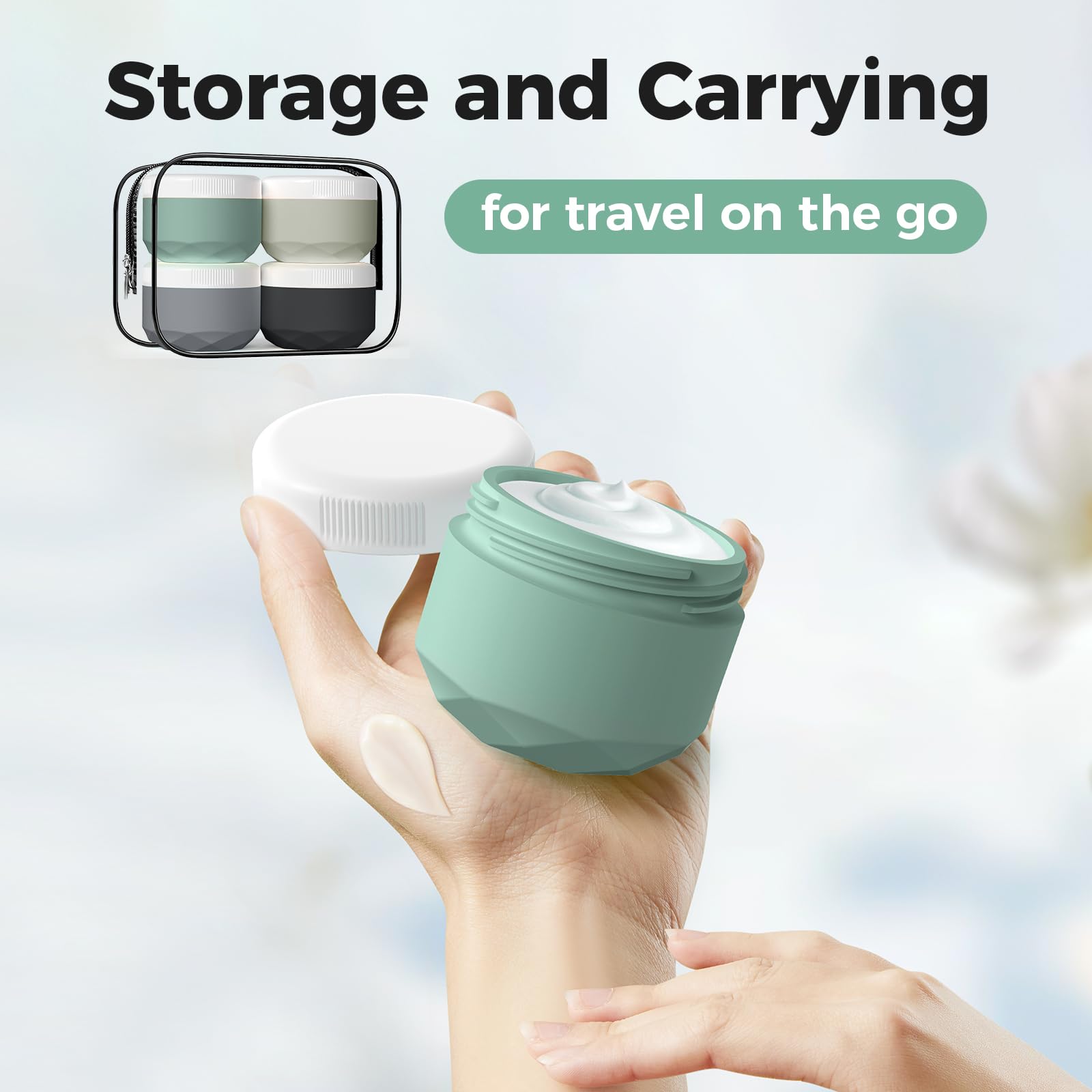 Foto 4 pulgar | Tarros De Crema De Silicona Travel Containers Wlead, 30 Ml, Tsa, Paquete De 4 - Venta Internacional.