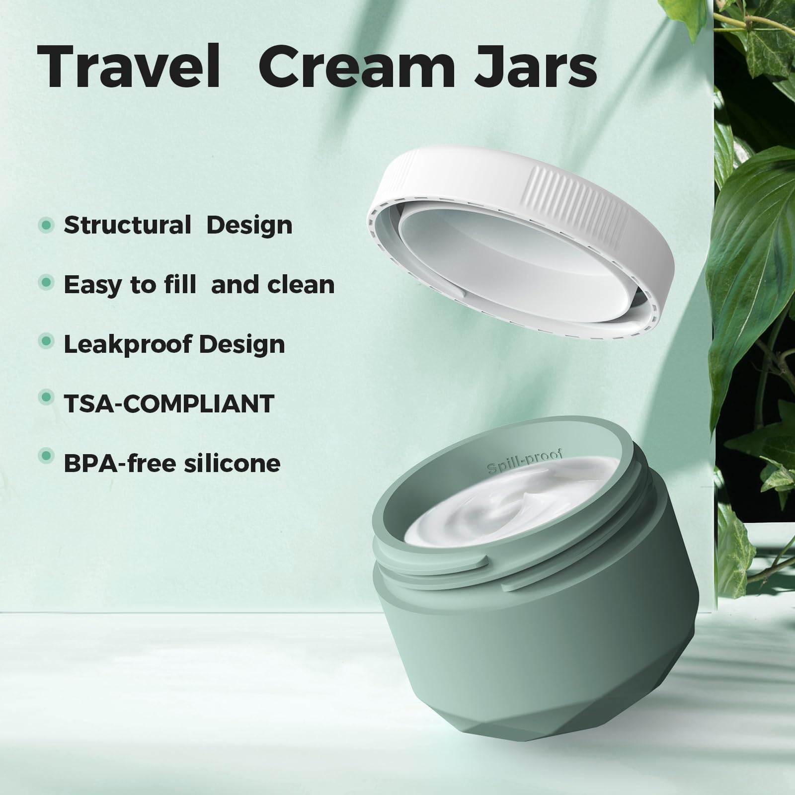 Foto 5 pulgar | Tarros De Crema De Silicona Travel Containers Wlead, 30 Ml, Tsa, Paquete De 4 - Venta Internacional.