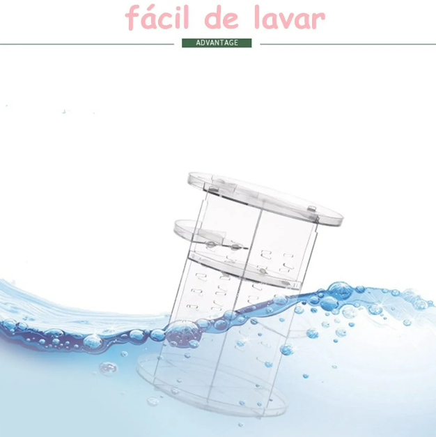 Foto 4 pulgar | Xtellar Organizador De Maquillaje Acrílico Giratorio, Soporte De Brochas Y Cosméticos