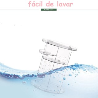 Foto 3 | Xtellar Organizador De Maquillaje Acrílico Giratorio, Soporte De Brochas Y Cosméticos