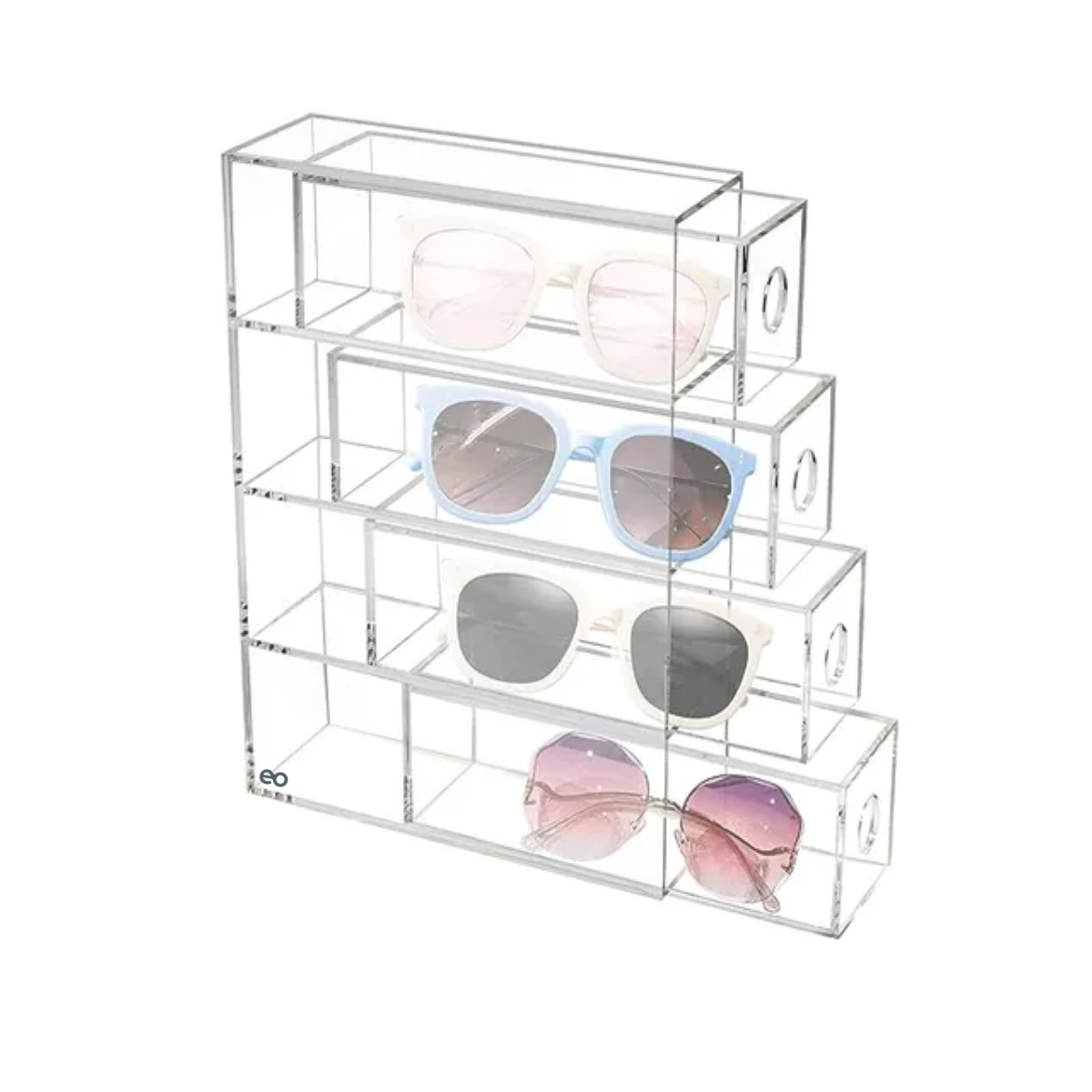 Foto 2 pulgar | Organizador De Maquillaje Y Lentes De Sol Caja De Almacenar Eo Safe Imports Esi-20304 Transparente