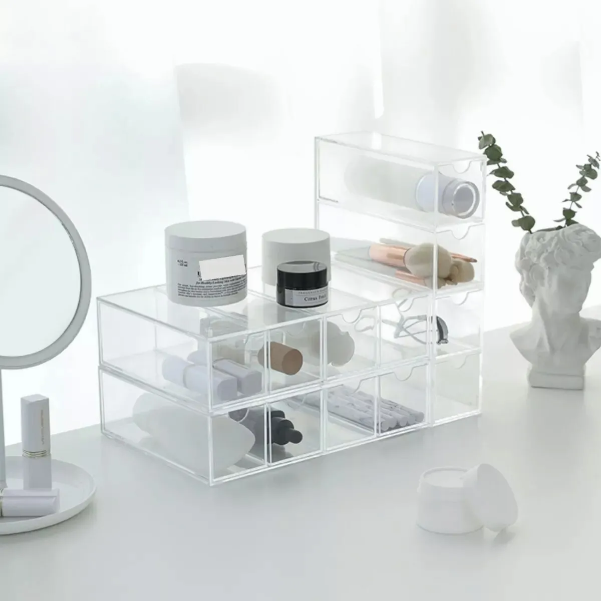 Foto 3 | Organizador De Maquillaje Y Lentes De Sol Caja De Almacenar Eo Safe Imports Esi-20304 Transparente
