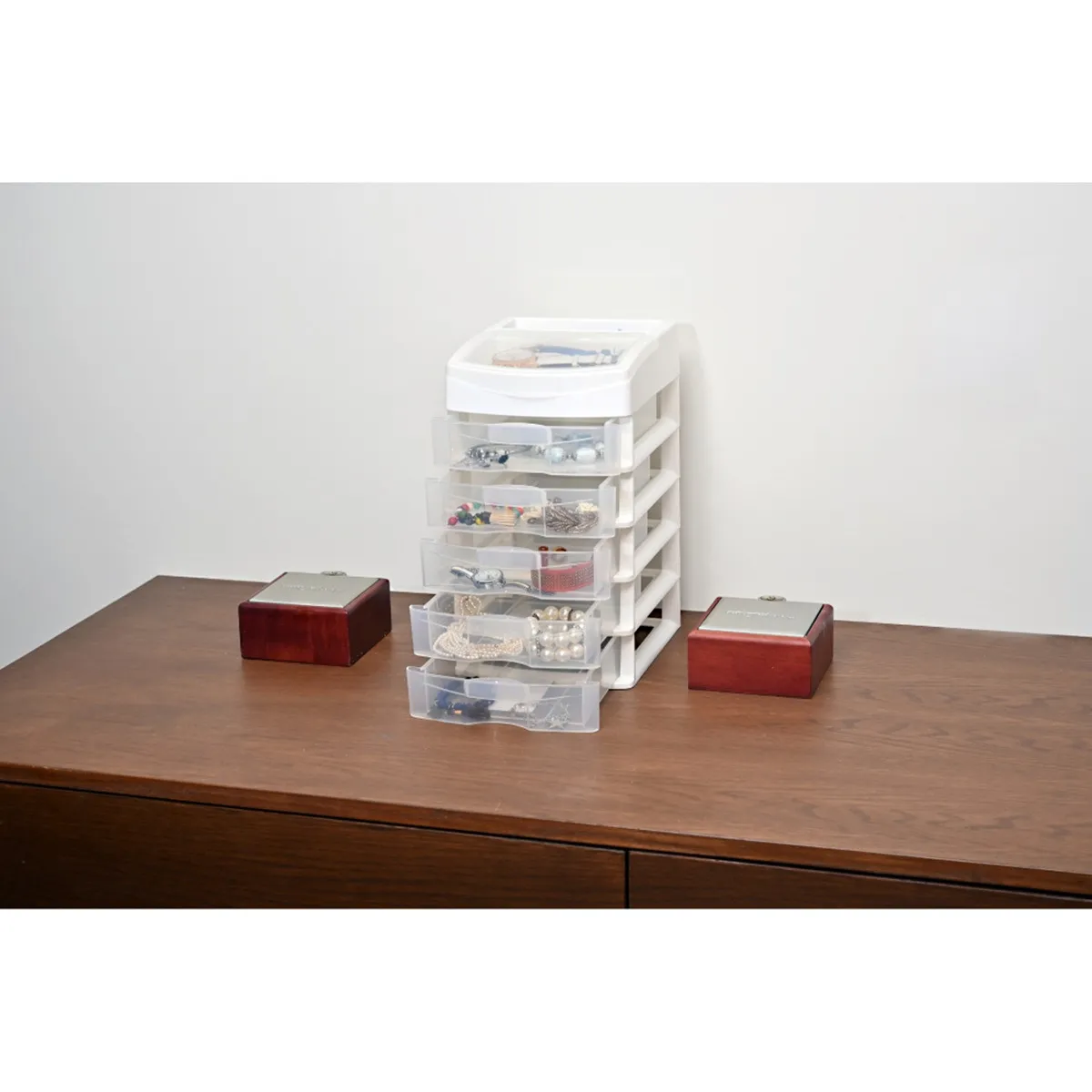 Foto 4 pulgar | Mini Cajonera Organizador De Escritorio 5 Cajones Eo Safe Imports Esi-20303 Blanco