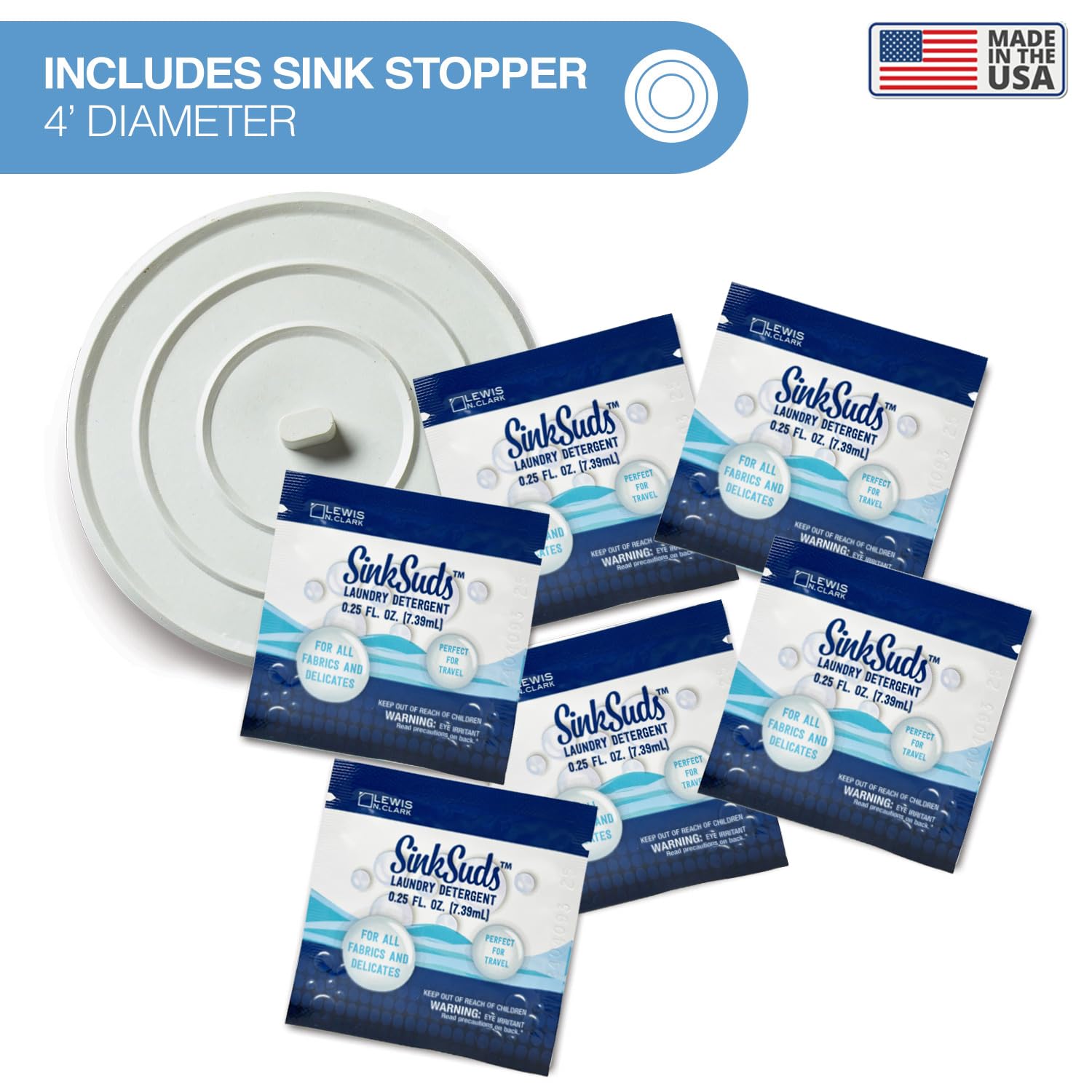 Foto 5 | Detergente Para Ropa Sinksuds  Jabón Líquido  12 Paquetes  Tamaño De Viaje - Venta Internacional.