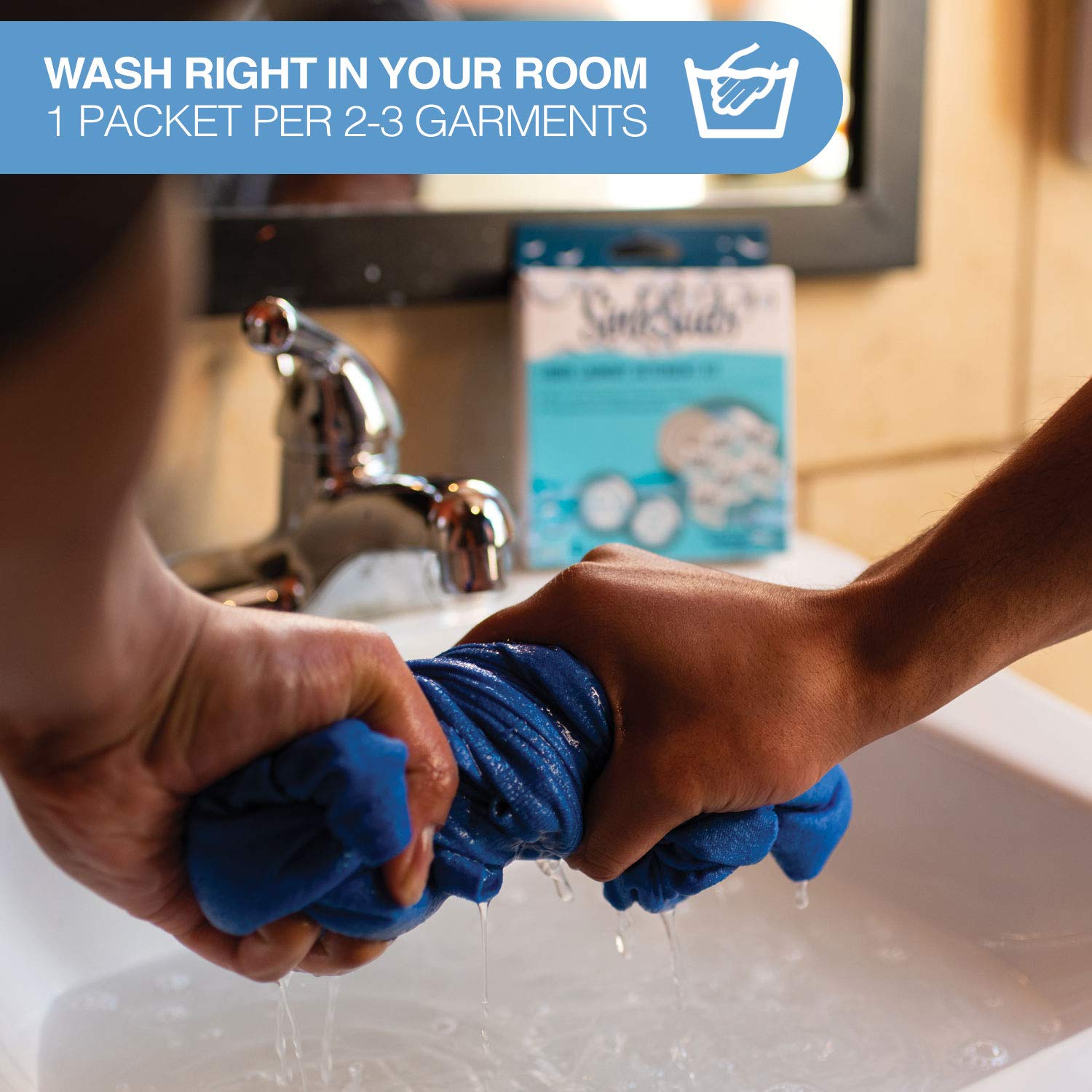Foto 7 | Detergente Para Ropa Sinksuds  Jabón Líquido  12 Paquetes  Tamaño De Viaje - Venta Internacional.