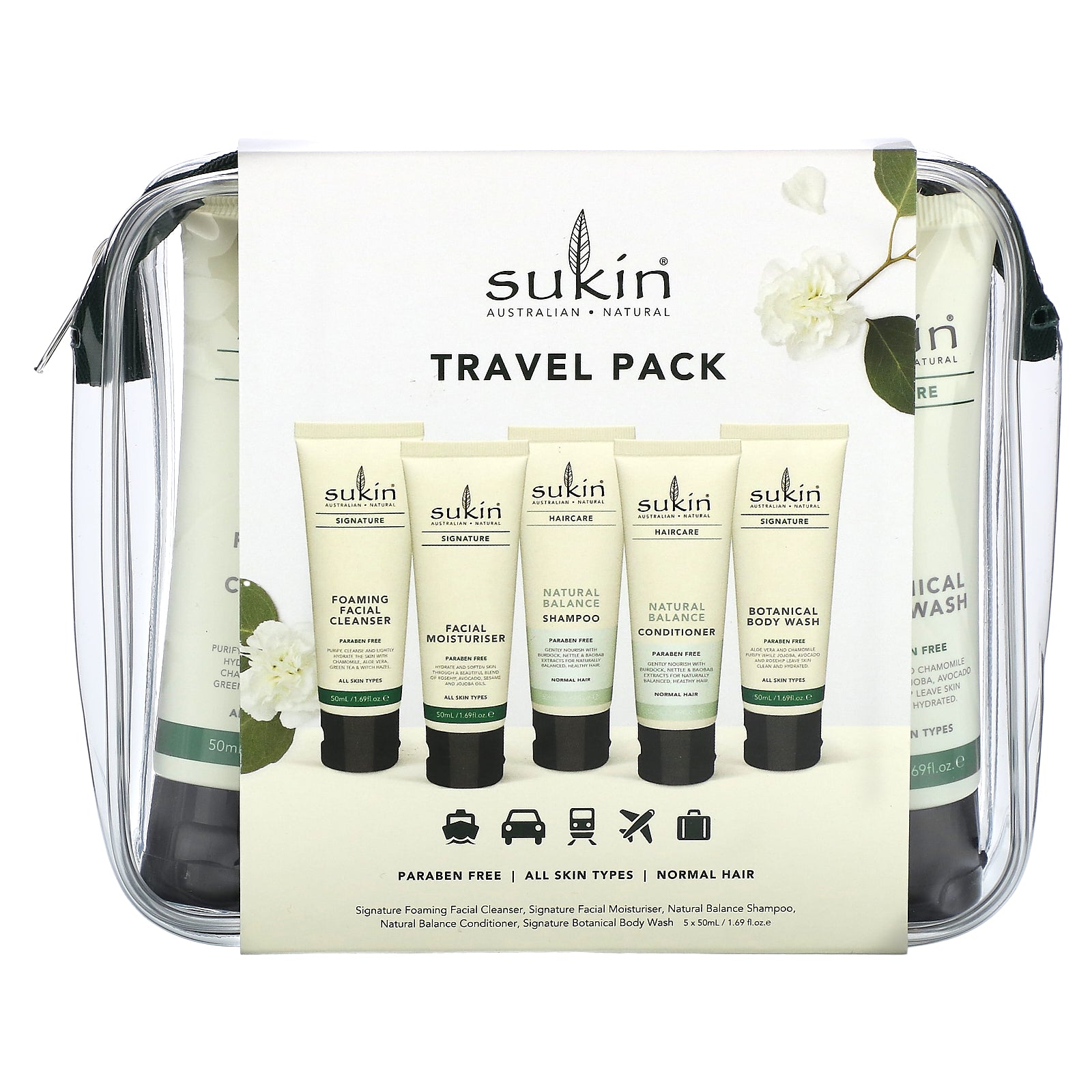 Foto 3 pulgar | Pack De Viaje Sukin De 5 Piezas  50 Ml Cada Uno - Venta Internacional.