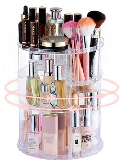 Foto 2 | Xtellar Organizador De Maquillaje Acrílico De Lujo Con Gran Capacidad Porta Brochas Y Cosméticos Giratorio