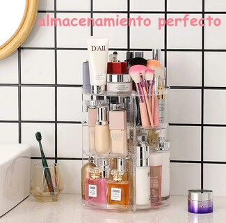 Foto 3 | Xtellar Organizador De Maquillaje Acrílico De Lujo Con Gran Capacidad Porta Brochas Y Cosméticos Giratorio