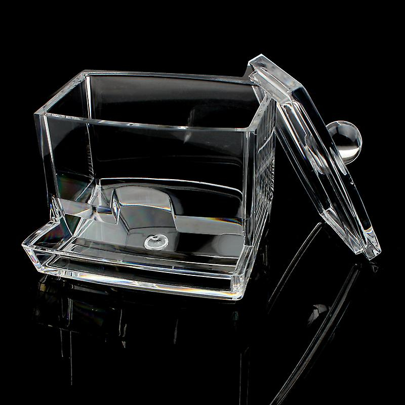 Foto 2 | Caja Organizadora De Bastoncillos De Algodón  Acrílico Transparente  9 X 6 5 X 6 5 Cm - Venta Internacional.