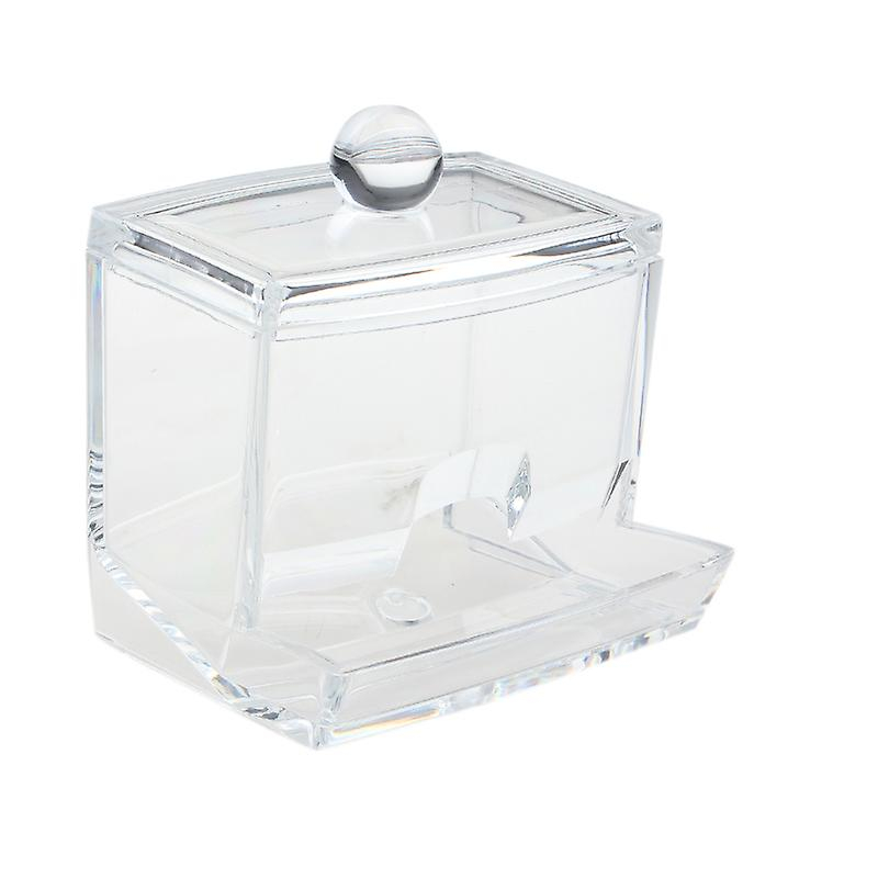 Foto 3 | Caja Organizadora De Bastoncillos De Algodón  Acrílico Transparente  9 X 6 5 X 6 5 Cm - Venta Internacional.