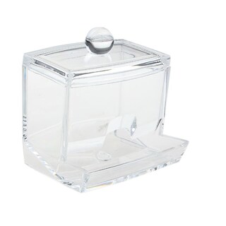 Foto 3 | Caja Organizadora De Bastoncillos De Algodón Acrílico Transparente 9 X 6 5 X 6 5 Cm - Venta Internacional.